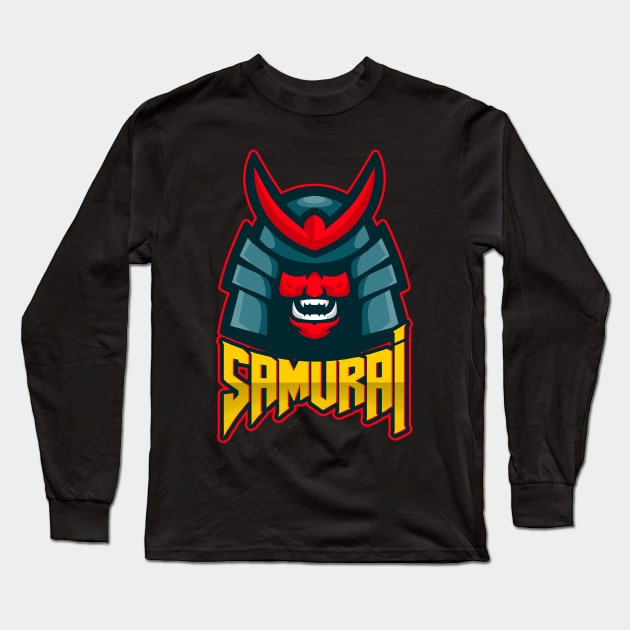 Japanese Samurai Long Sleeve T-Shirt by Screamingcat